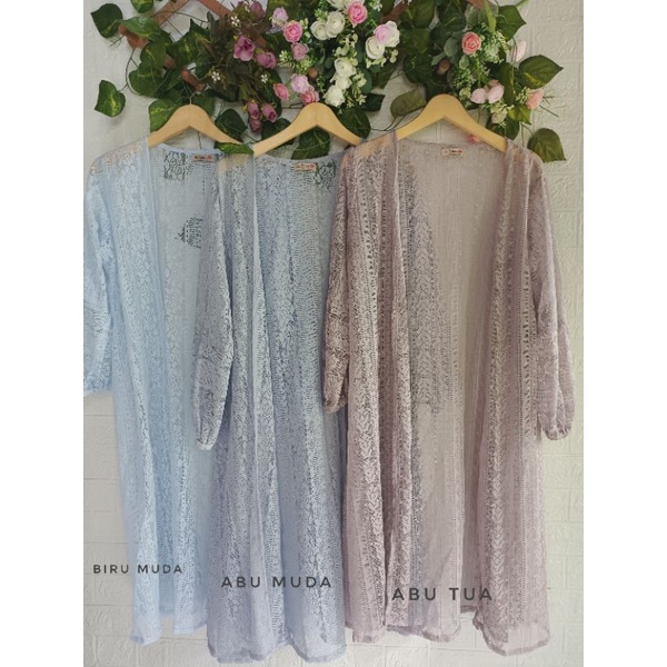 Cardigan/ Outer panjang brokat kondangan casual