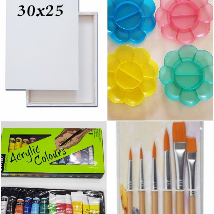 

Promo Paket Alat Lukis + Kanvas 30X25