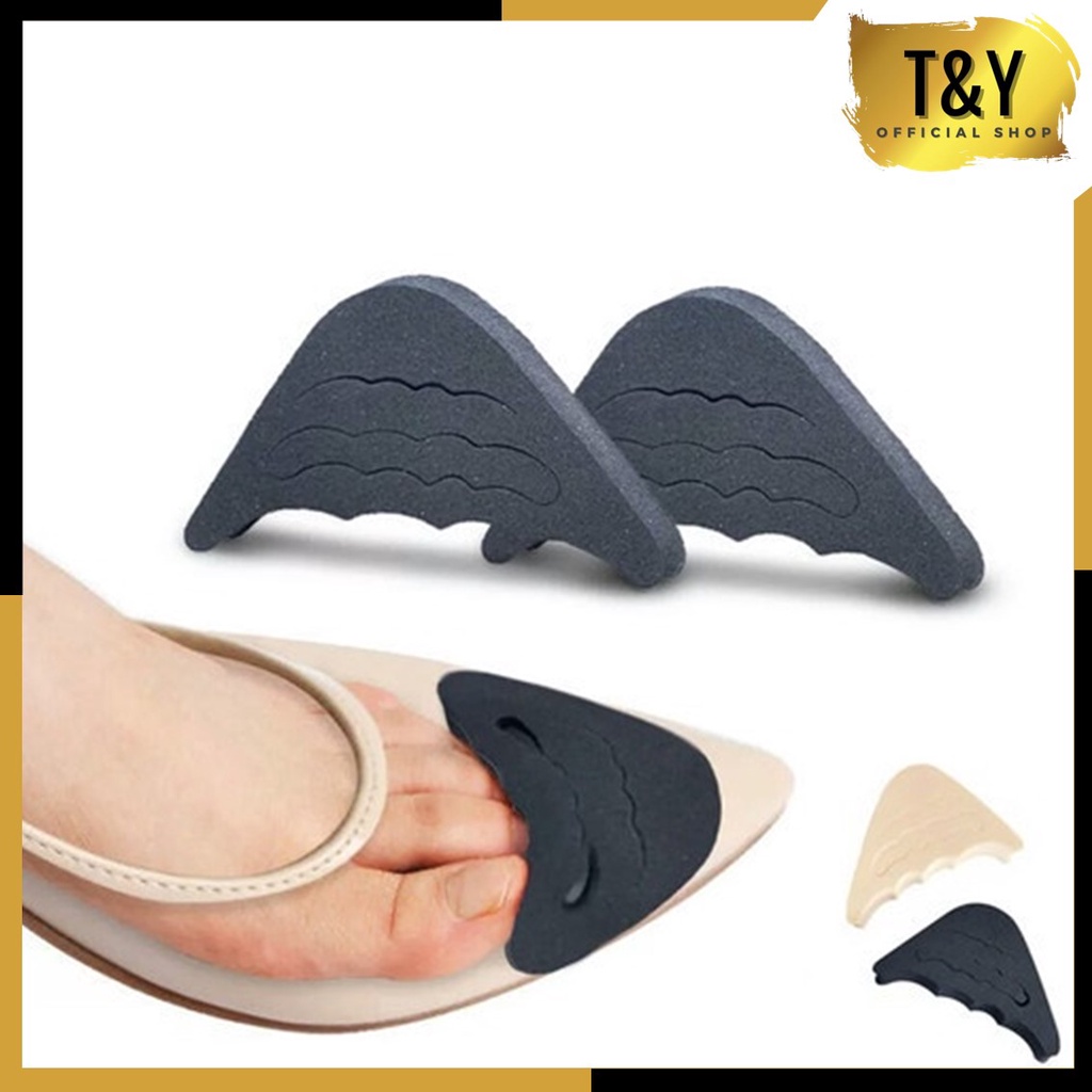 T&amp;Y Busa Spons Insole Sol Alas Sepatu Kebesaran Bantalan Sepatu Pengganjal Ganjelan Sepatu Longgar Kebesaran Pelindung Jari Kaki Anti Slip Import Murah