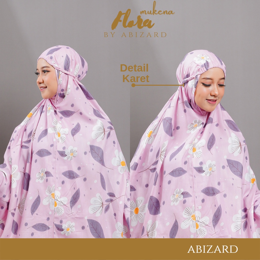 Abizard Mukena Rayon Dewasa FLORA Ukuran Standart