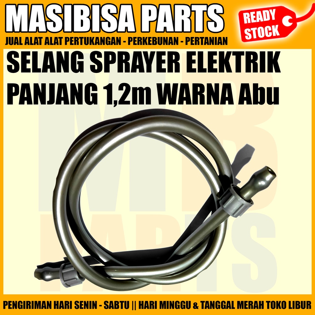 SELANG SPRAYER GENDONG ELEKTRIK / SEMPROT HAMA / KNAPSACK ABU ABU