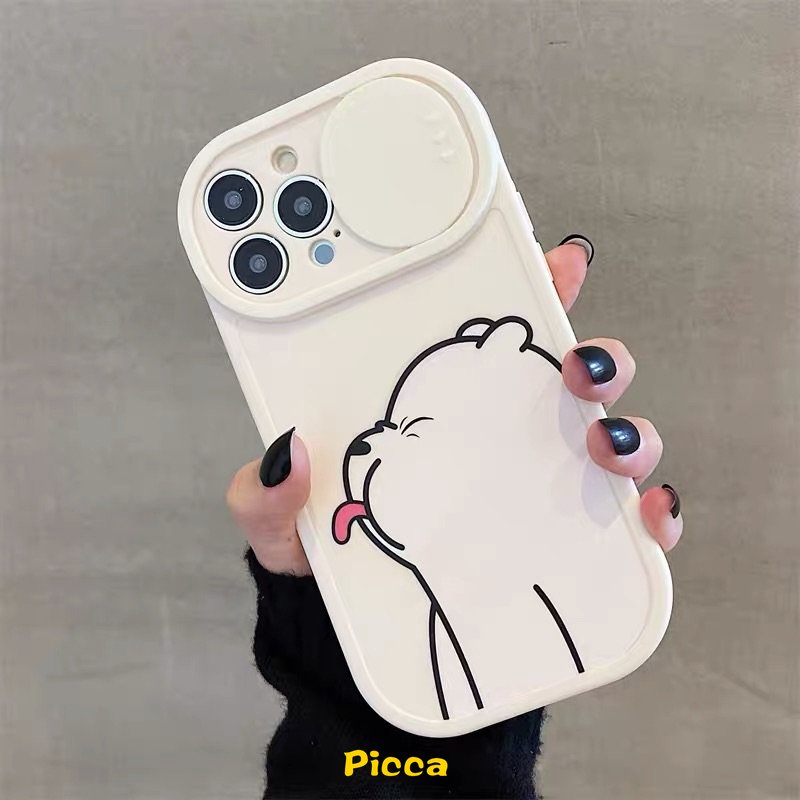 Soft Case Pelindung Lensa Kamera Motif Kartun We Bare Bears Untuk IPhone 11 Pro MAX 7 8 Plus XR 12 13 Pro MAX 7Plus 8Plus 11 X XS MAX