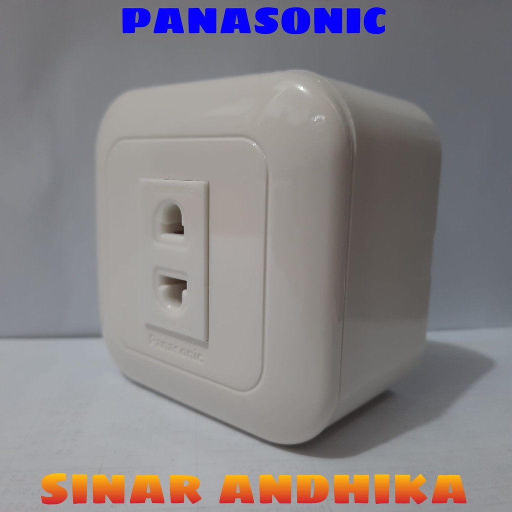 SAKLAR / STOP KONTAK PUTIH OUTBOW WIDE SERIES PANASONIC