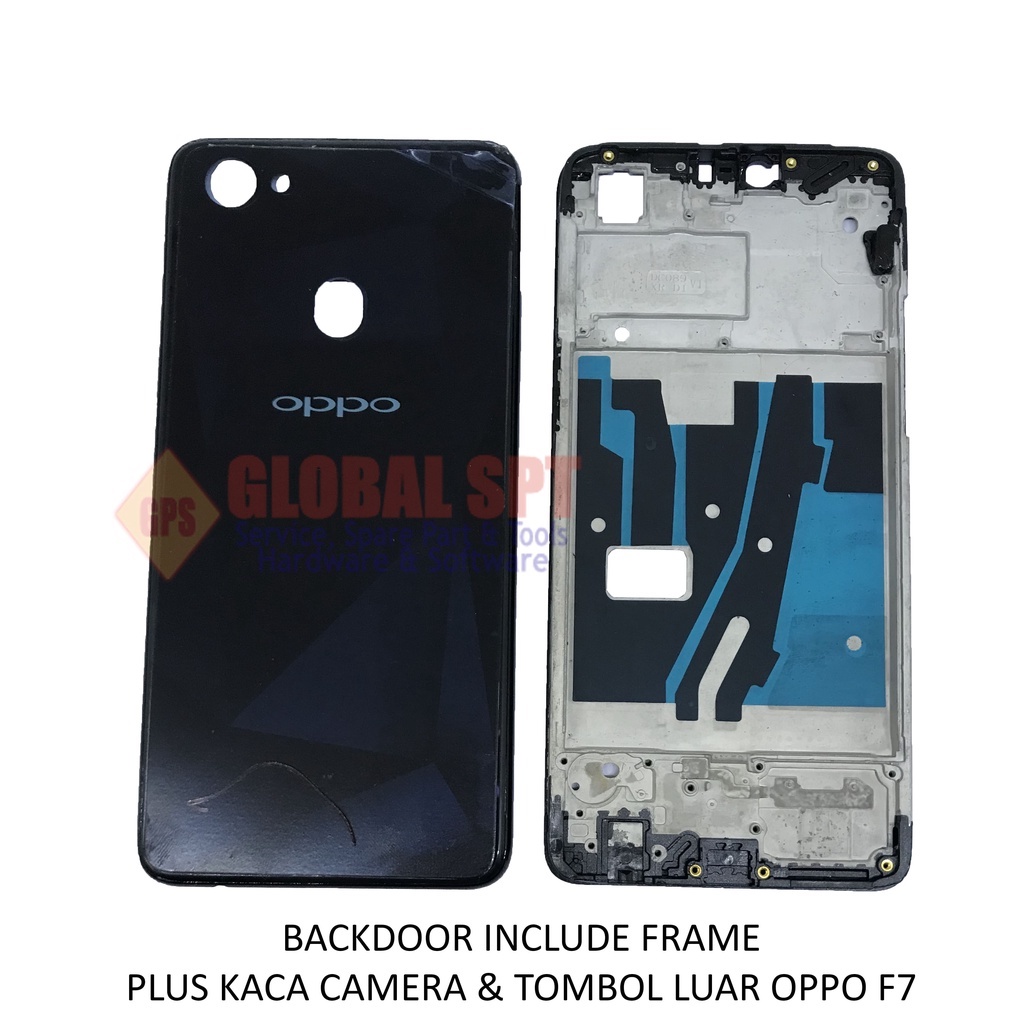 BACKDOOR OPPO F7 INCLUDE FRAME / BACK COVER / TUTUP BELAKANG