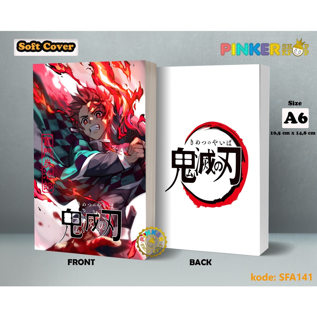 

(SFA141) Pocket Note Anime Demon Slayer Kimetsu No Yaiba Softcover