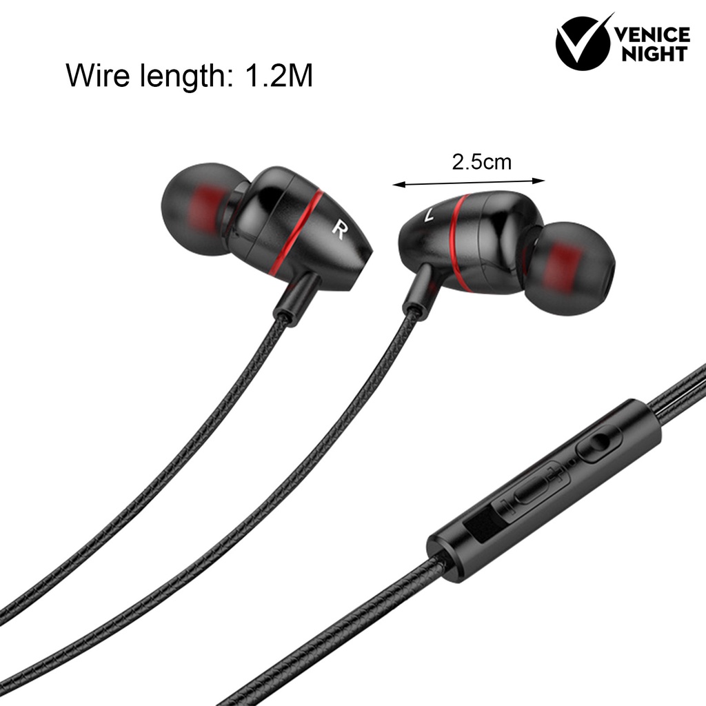 (VNEP) (Berkabel) K3 Universal 3.5mm Jack Heavy Bass In-ear Earbud Earphone untuk Smart Phone