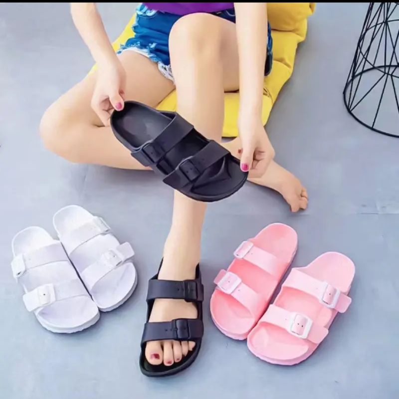 SANDAL WANITA SENDAL SELOP WANITA KOREAN SANDAL EVA SANDAL RUMAHAN