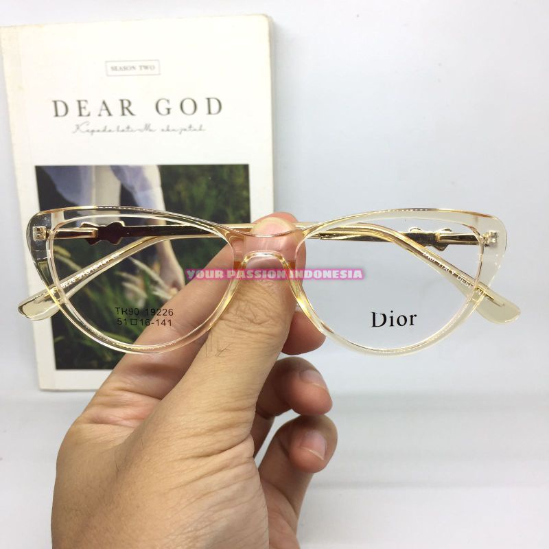 Kacamata Baca Wanita 19226 +1.00 sd +3.00 Model Cat Eye Korea Kacamata