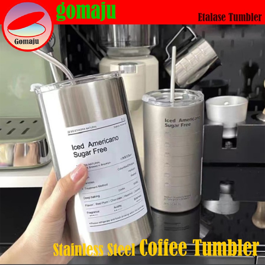 

600ml Tumbler Tea Coffee 360ml Stainless Steel Ice Coffee Cup