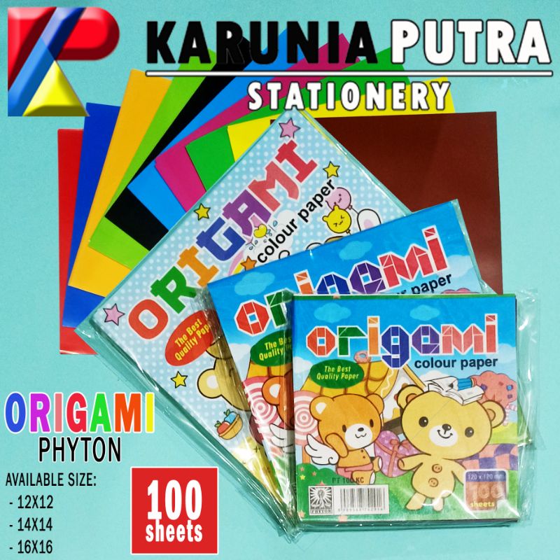 

Kertas Lipat Origami Phyton Warna Warni isi 100lembar