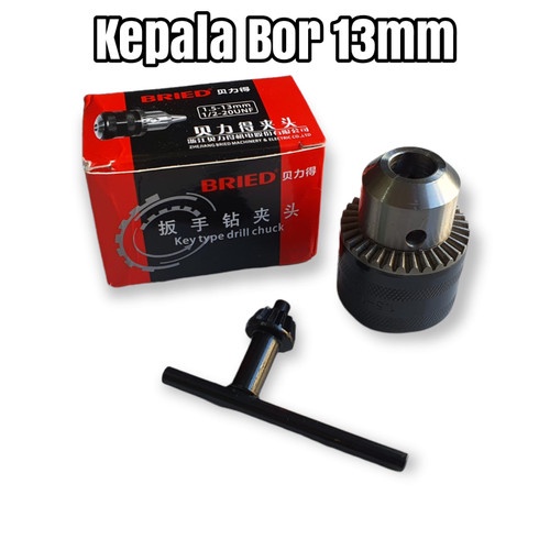 Kepala Mesin Bor 13mm / Kepala bor 13mm / Drill Chuck 13mm