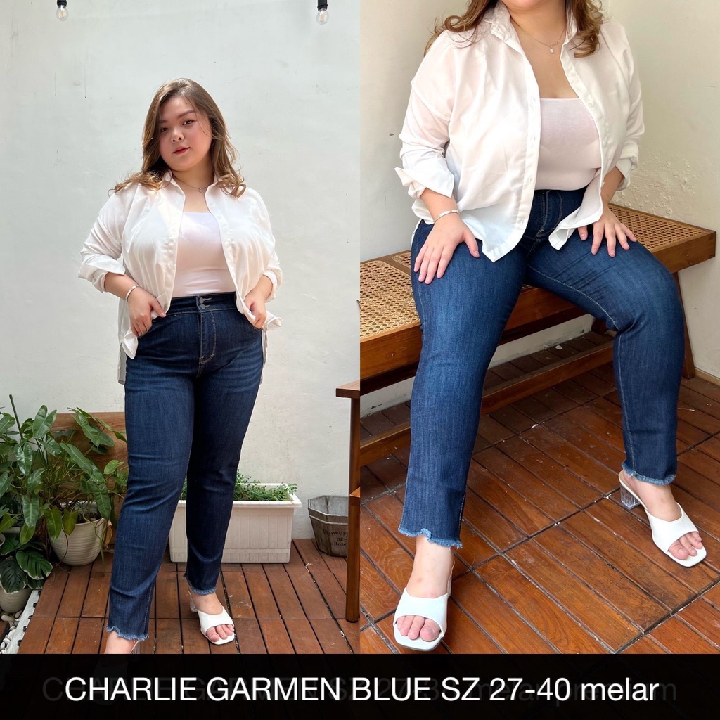 CELANA JEANS WANITA UKURAN NORMAL &amp; JUMBO CHARLIE GARMEN  SERIES JEANS-SYSCLOTHIER