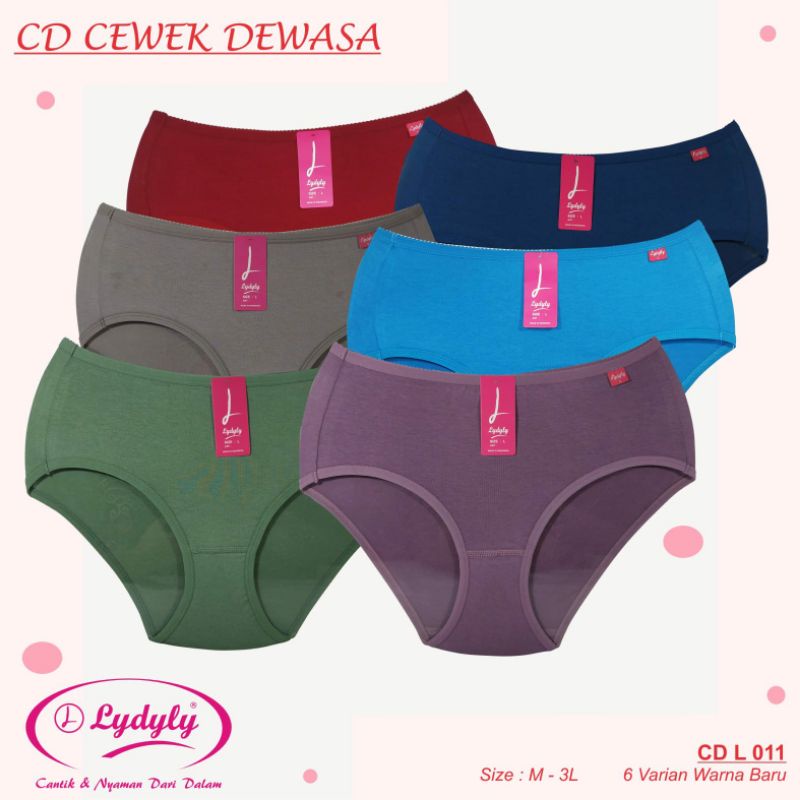 6PCS CELANA DALAM PEREMPUAN LYDYLY (CELANA DALAM)/CELANA PEREMPUAN