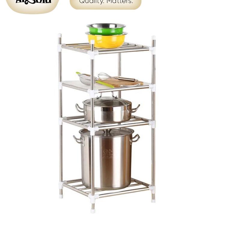 Sale Terbatas Angola Rak Dapur E15/E26 Rak Kamar Mandi Tempat Panci Rak Penyimpanan Rak Peralatan Da