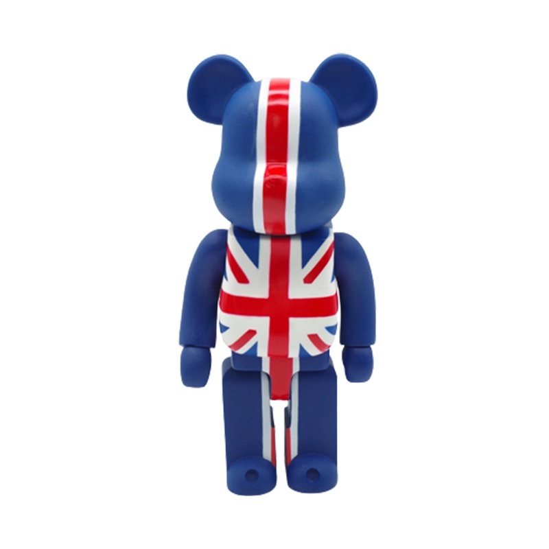 Union Block Violent Bearbrick Jack Beruang Bear Empat Ornamen Sambungan Model Boneka