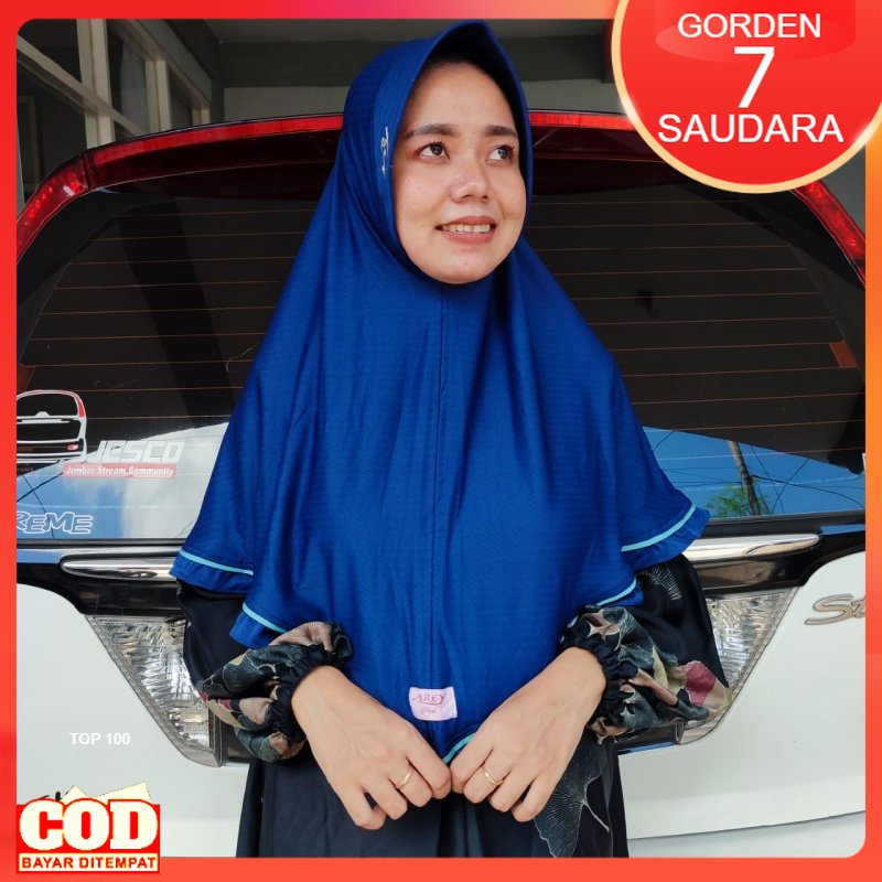 Jilbab Instan Bahan Kaos Jersey Pet Antem Jumbo Hijab Bergo Syari Khimar Kerudung Instant Premium