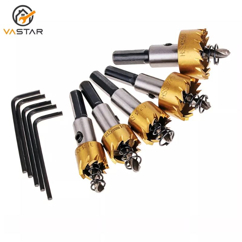 Nuansa - Mata Bor Hole Cutter HSS / Drill Bit Hole Saw Set High Quality 16 - 30mm untuk Besi Kayu Plastik Alumunium dsb