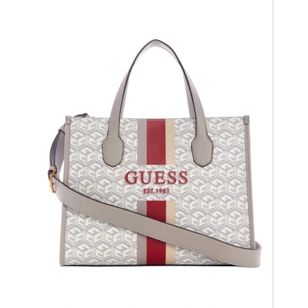 9.9 SALE | GUESSS Silvana Logo Book Tote Bag