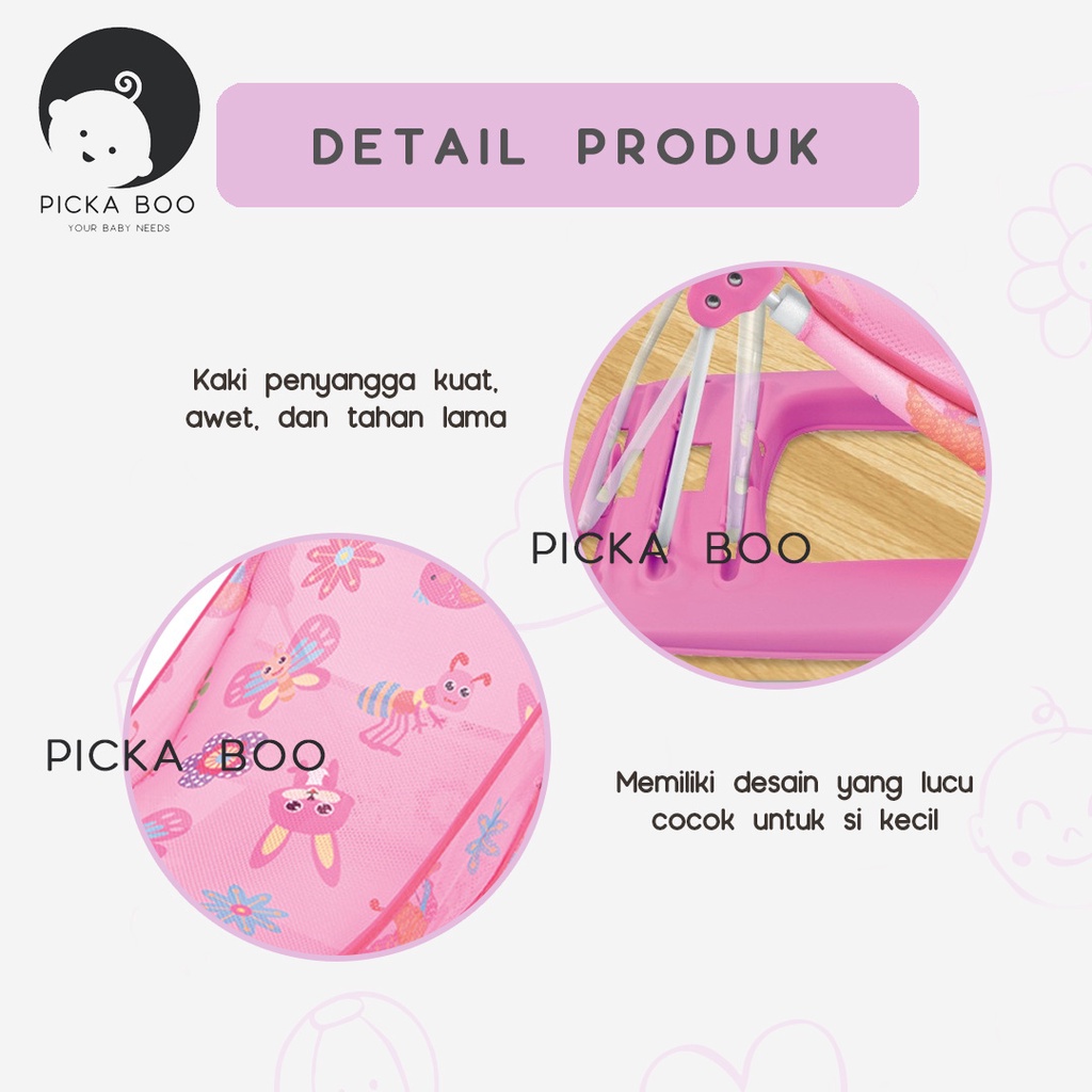 PICKA BOO Baby Bather Kursi Duduk Mandi  3 in 1 Premium