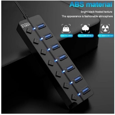 USB 3.0 Hub 7 Port Saklar / Usb3.0 Hub 7port On Off