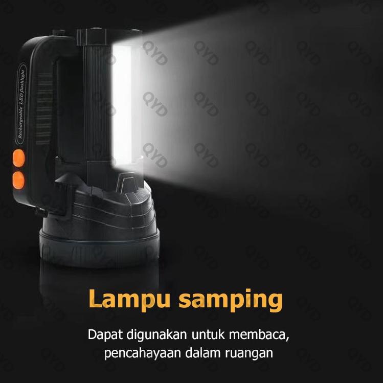 NEW PRODUCT QYD Senter LED Super Terang jumbo Multifungsi 45W IPX4 Tahan air Waterproof Power Bank l
