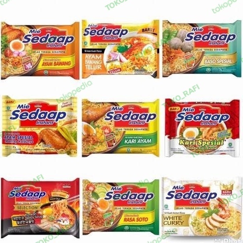 

DENALO Mart -Mie Sedap 75Gr / Sedap Goreng / Sedap Ayam Bawang / Sedap Soto dll.