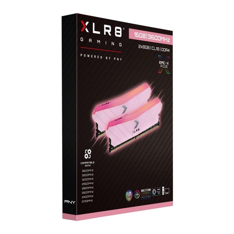 PNY XLR8 RGB PINK KIT Ram Longdimm DDR4 16GB 3600Mhz PC28800