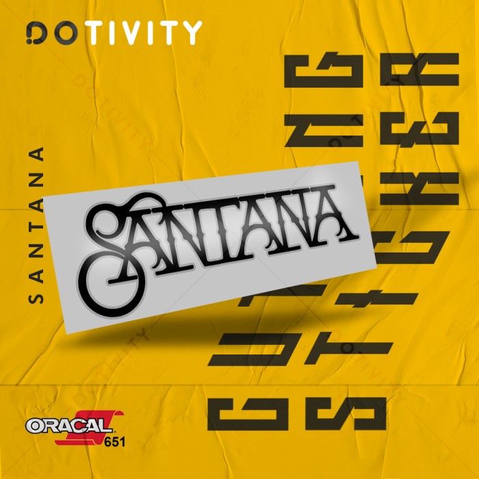 

Cutting Sticker SANTANA V2