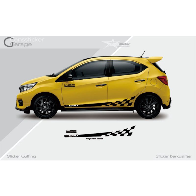 Sticker samping honda brio