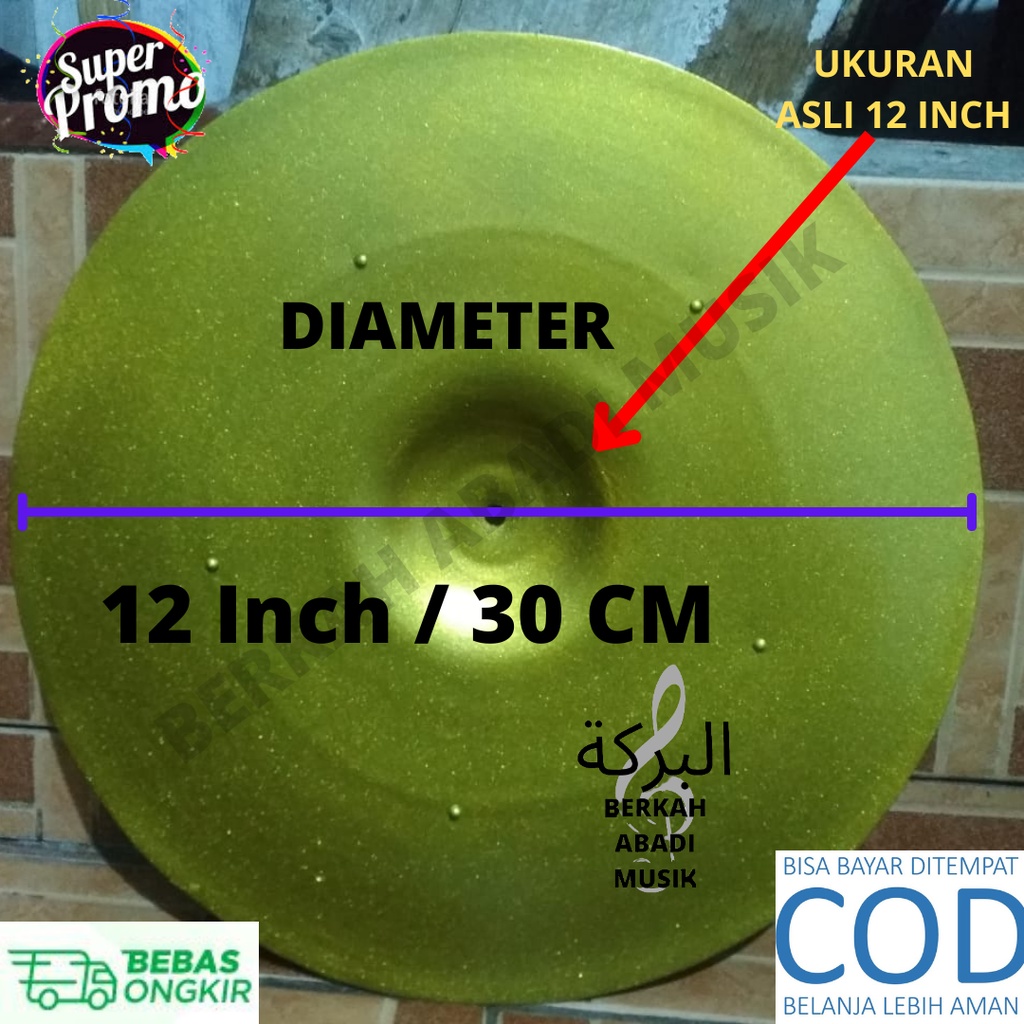 CYMBAL MURAH CYMBAL MARAWIS CYMBAL 12 INCH CYMBAL DRUM CYMBAL DRUMBAND CYMBAL SPLASH 12 SIMBAL ALAT 