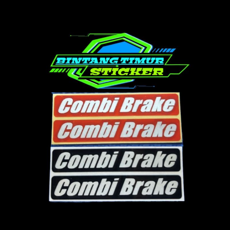 STICKER COMBI BRAKE CUTTING