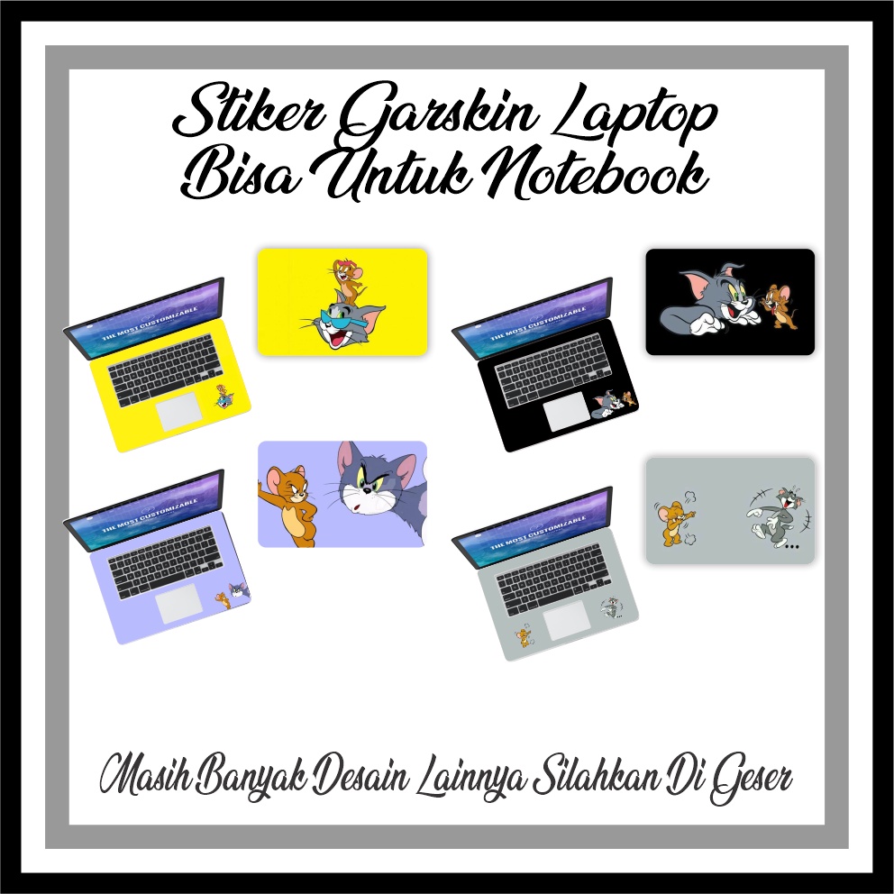 Sticker Laptop Kartun Lucu  Cover Protector Notebook Skin Garskin Cute Minimalis Pelindung Laptop Le