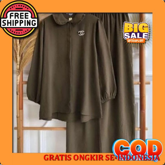 Setelan Wanita Kekinian 2022, Model One Set Terbaru Setelan Wanita Kekinian Baju Stelan Wanita One S