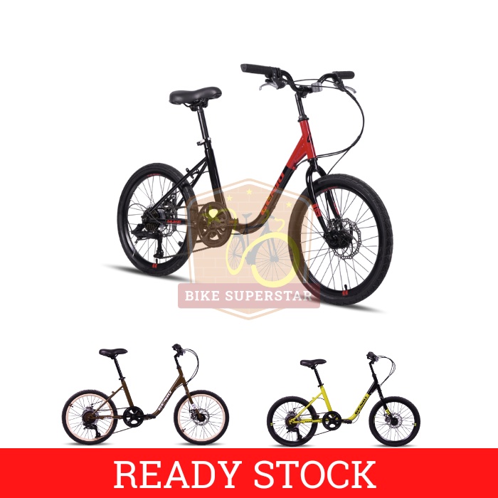 Sepeda Minion 20 Inch Genio Nuke Garansi Resmi 5 Tahun Rem Cakram Disc