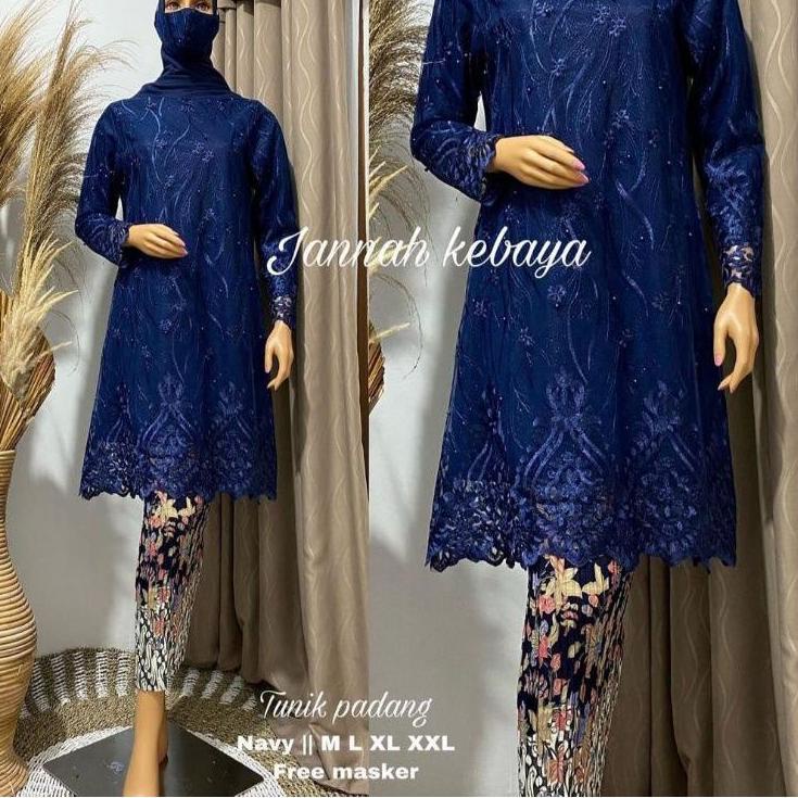 KEBAYA TUNIK/KEBAYA MODERN/KEBAYA BROKAT/TUNIK BROKAT/SET KEBAYA/TUNIK PESTA/KEBAYA TUNIK