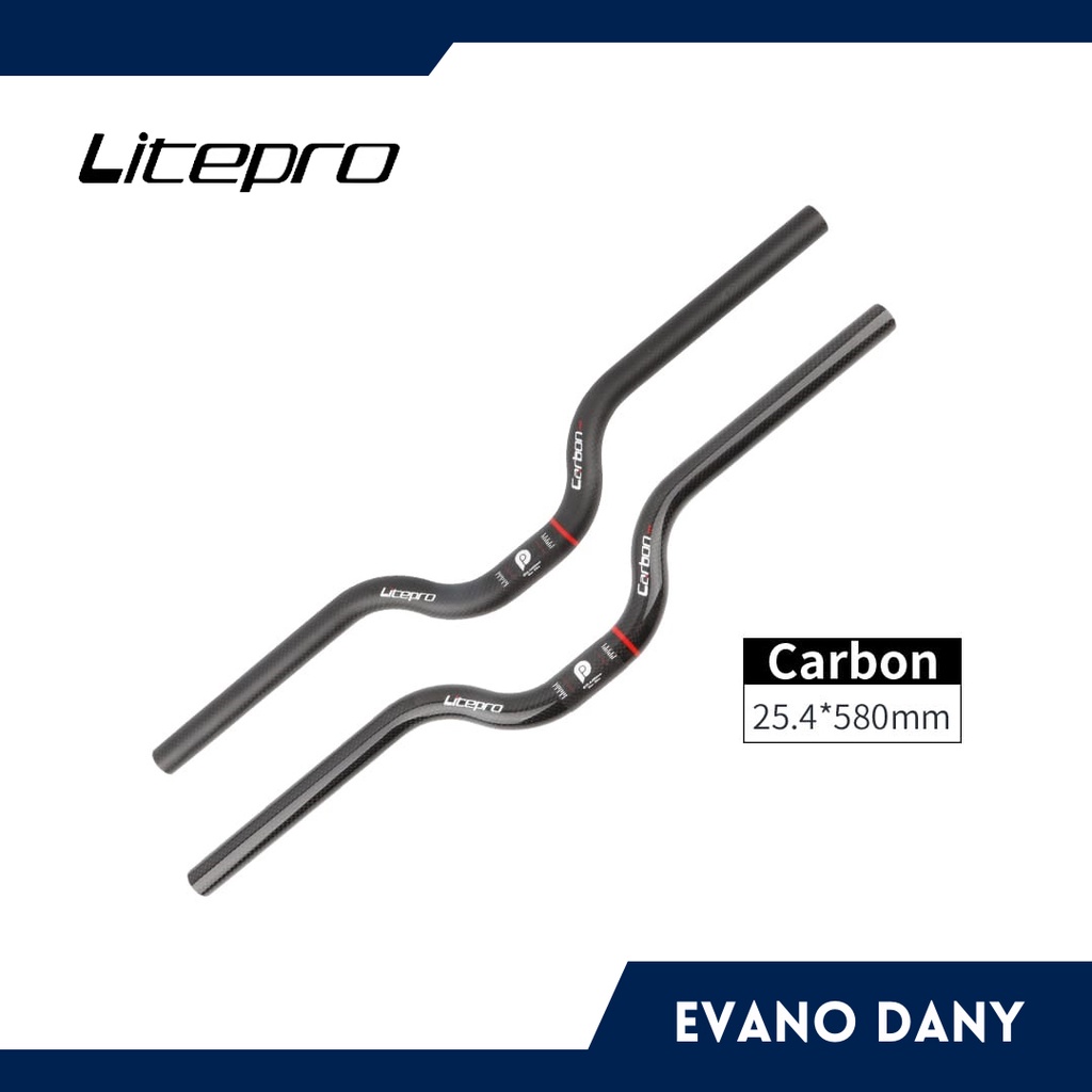 Handlebar litepro midrise carbon 25.4mm