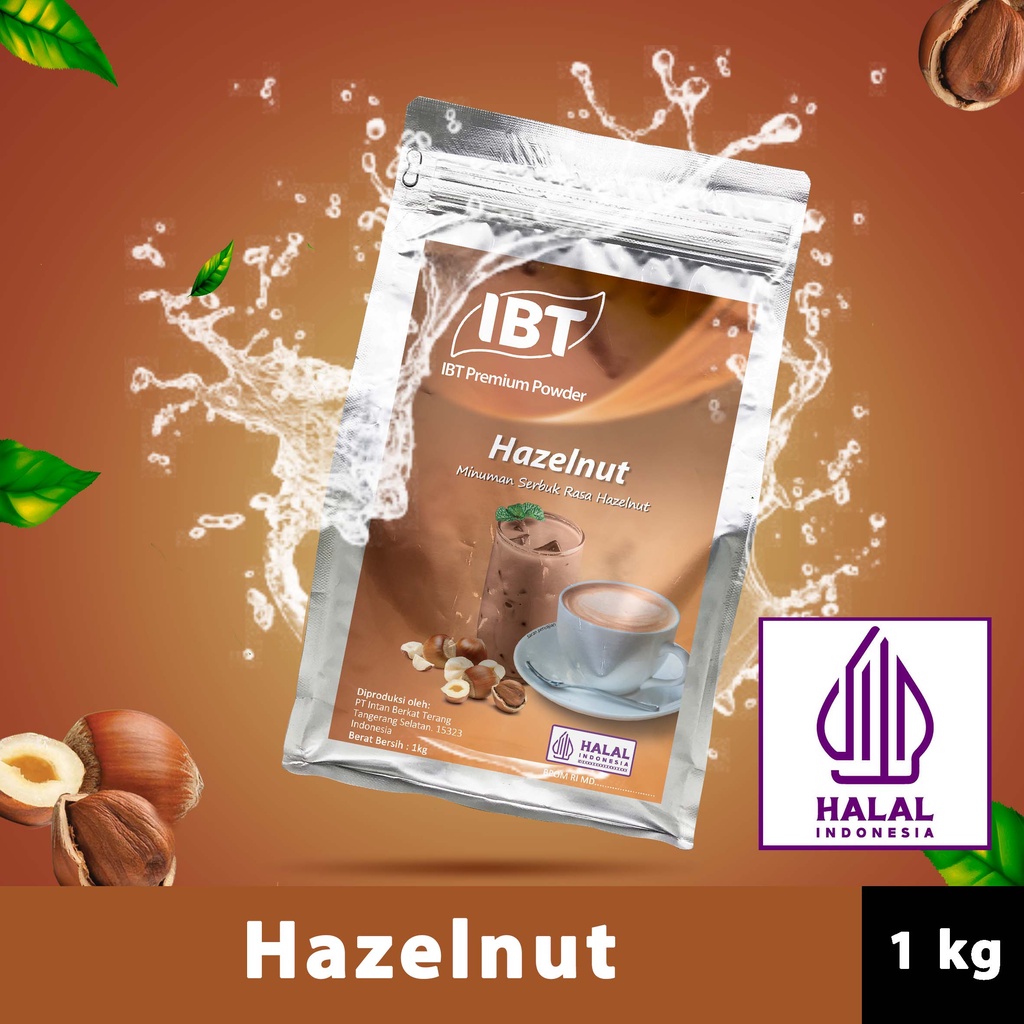 

Bahan Minuman Bubuk Rasa Kacang Hazelnut Serbuk IBT All-purpose Powder Premium