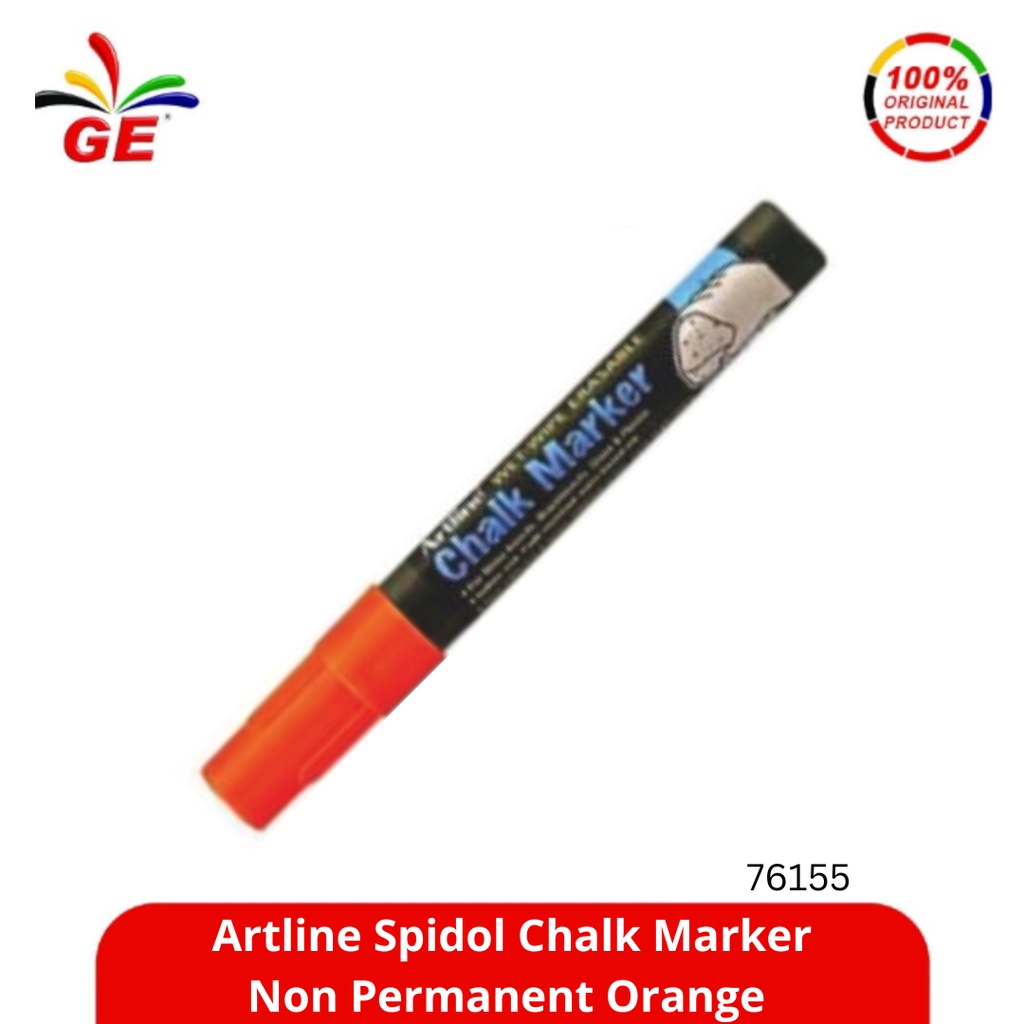 

ARTLINE - Spidol Chalk Marker Non Permanent Orange 76155