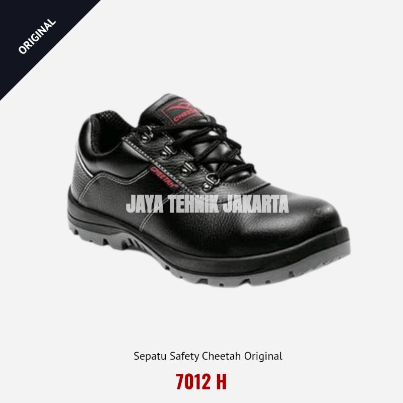 Jual Sepatu Safety Cheetah 7012 H Original Ujung Besi Shopee Indonesia