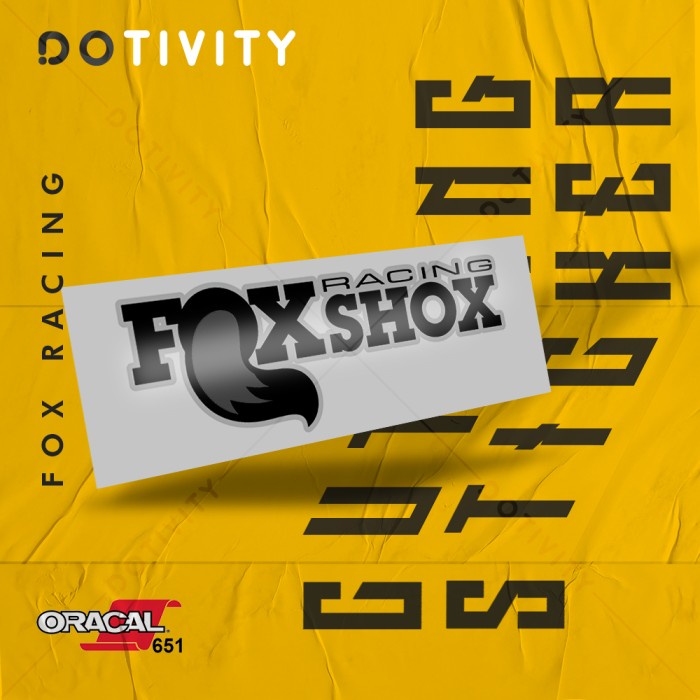 

Cutting Sticker FOX RACING V14 2 Colors