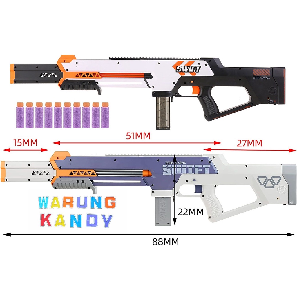 Worker Swift Spring Short Foam Dart Blaster Toy - Not NERF