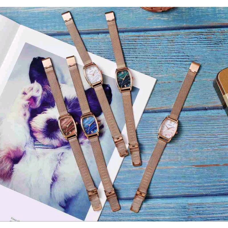 Jam Tangan Wanita Strap Rantai Pasir Analog Quartz (002SL)