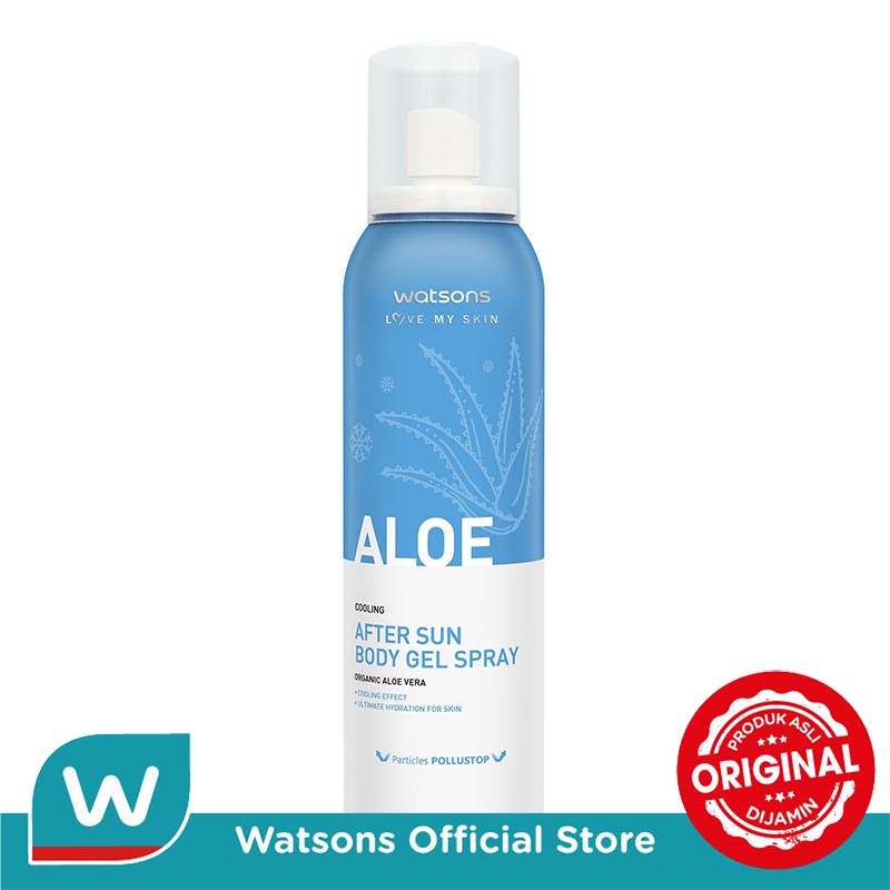 Jual Watsons Aloe Cooling After Sun Body Gel Spray 90ml Shopee Indonesia