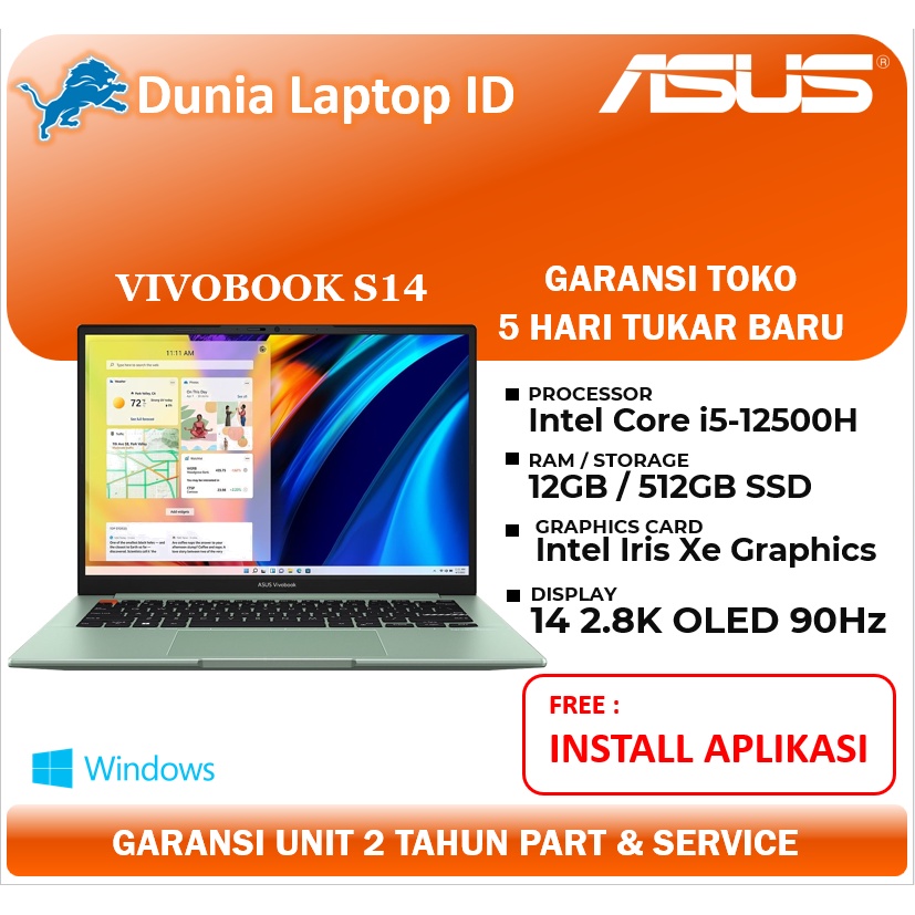 Asus vivobook 16x i5 12500h