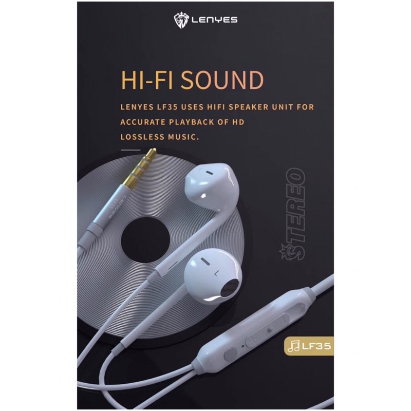 Earphone Lenyes Lf-35 Stereo Non Karet