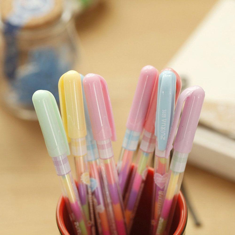 Preva 6 Pcs/Set Stabilo Perlengkapan Kantor Sekolah Multicolor Pulpen Permen Berwarna Kreatif Alat Tulis Guas Pena