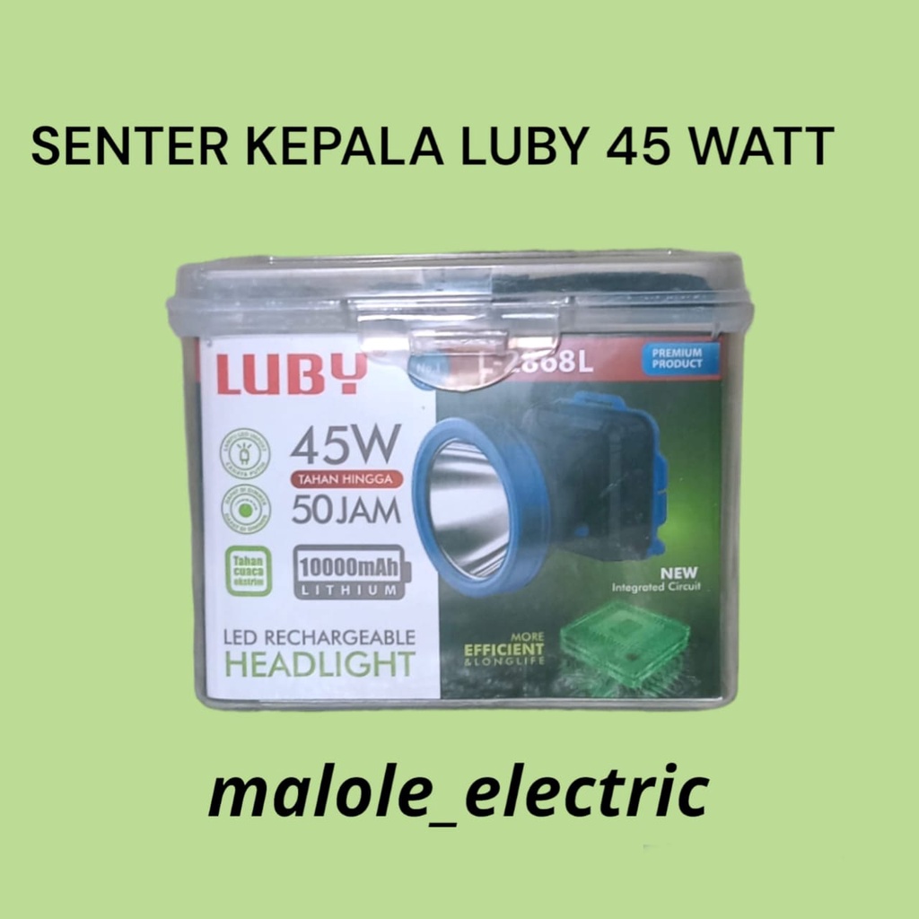 Senter kepala 45 watt LUBY 2868 / Luby Senter Kepala L-2868