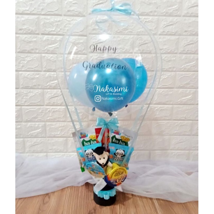 [INSTANT BOGOR 1 HARI JADI] BUKET BALON BONEKA WISUDA BUCKET BALLOON BIRTHDAY BUKET SNACK SMALL