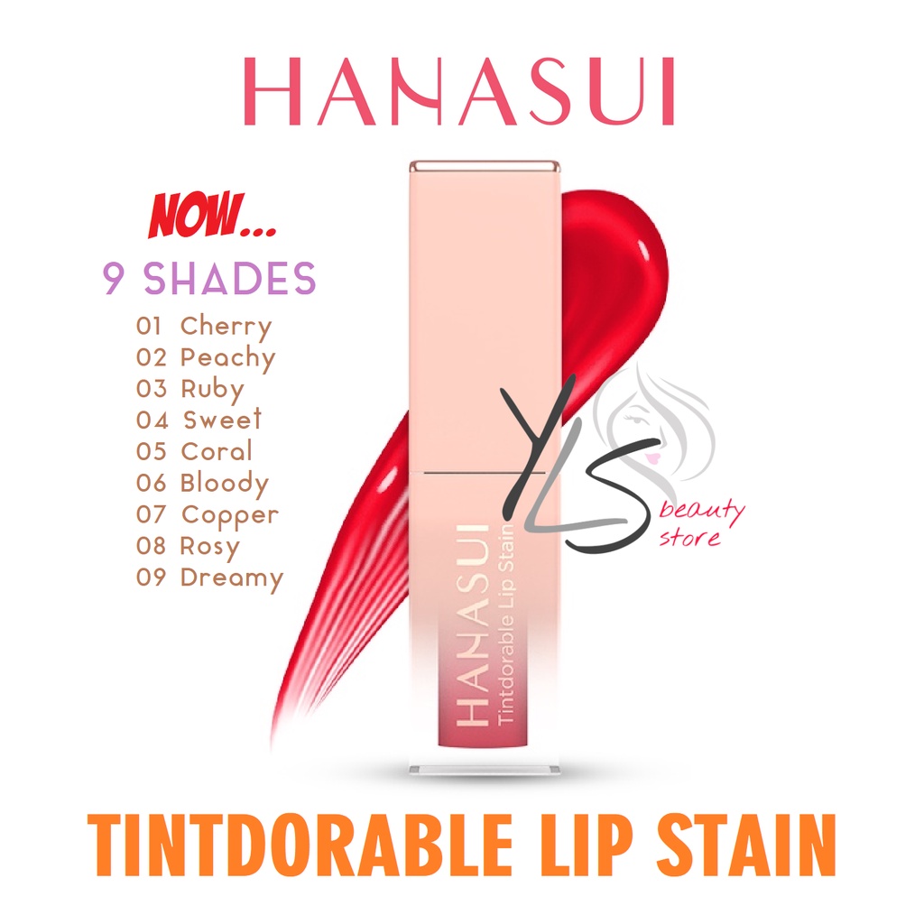 HANASUI TINTDORABLE LIP STAIN - TERDAFTAR BPOM - LIP TINT HANASUI