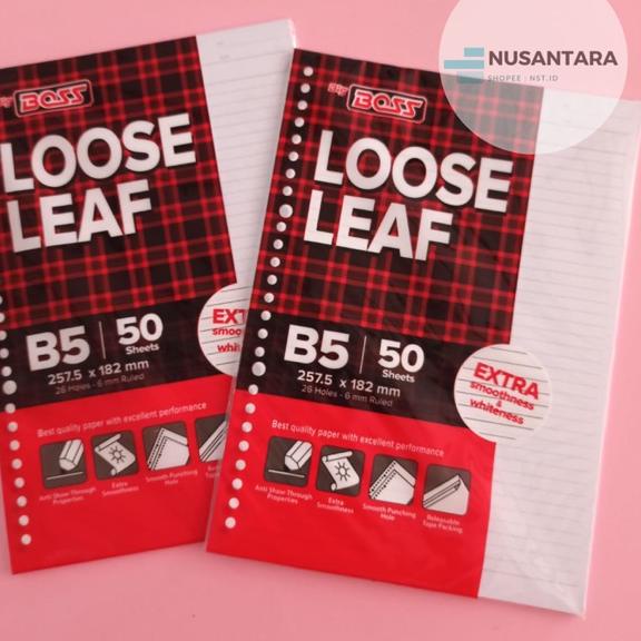 

☛ LOOSE LEAF B5 50 LEMBAR / ISI BINDER B5 (ISI 50 LEMBAR) ⇋